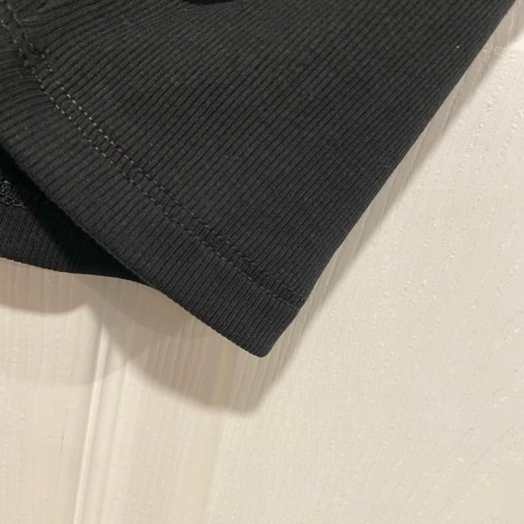 Madewell Supima Cotton Ribbed Tank Top, finished hems, stretchy, xs/s, black - Picture 5 of 7